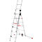 Multifunctionele ladder Hailo ProfiLOT, EN 131, LOT-systeem, in hoogte verstelbaar tot 540 mm, tot 150 kg, 2 x 6 en 1 x 5