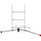 Multifunctionele ladder Hailo ProfiLOT, EN 131, LOT-systeem, in hoogte verstelbaar tot 540 mm, tot 150 kg, div. varianten