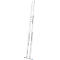 Multifunctionele ladder Krause, 3-delig, treden T 80 mm &amp; sporten T 30 mm, dwarsbalk, TRBS 2121-2, met 3 x 10 sporten, aluminium