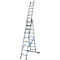Multifunctionele ladder van aluminium 3 x 9 sporten