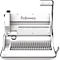 Multifunktions-Bindegerät Fellowes Lyra, binden/heften/lochen, bis DIN A4, B 423 x T 395 x H 153 mm, silber-weiß