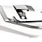 Multifunktions-Bindegerät Fellowes Lyra, binden/heften/lochen, bis DIN A4, B 423 x T 395 x H 153 mm, silber-weiß