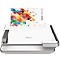 Multifunktions-Bindegerät Fellowes Lyra, binden/heften/lochen, bis DIN A4, B 423 x T 395 x H 153 mm, silber-weiß