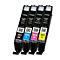 Multipack 4 Stück Canon Tintenpatrone CLI-551 cyan/magenta/gelb/schwarz, original