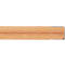Multiplex-Arbeitsplatte, 40 mm stark, Gewindehülsen, Stahlkante, Buchenholz verl., farblos imprägniert, B 2000 x T 700 mm
