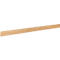 Langes, hellbraunes Holzstück mit abgerundetem Ende.