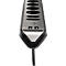 Multiprise brennenstuhl estilo, 6x, 2 prises de charge USB, IP20, longueur de câble 2 m, L 365 x l 60 x P 110 mm, acier inoxydable &amp; plastique, noir-argenté
