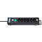 Multiprise brennenstuhl® Premium-Line, 6x, avec interrupteur éclairé, dispositif de suspension, jusqu'à 2300 W, longueur de câble 3 m, plastique, noir