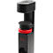 Adaptateur d'alimentation noir avec bouton rotatif rouge et logo "1010" en rouge.