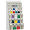 MultiStore, 44 opbergboxen, inhoud 107 l, B 600 x D 185 x H 960 mm, houten plaat &amp; polystyreen