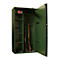 Munitions- & Waffenschrank Rottner Montana 10, Doppelbartschloss, B 800 x T 400 x H 1500 mm, Stahl, grün