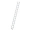 Metal ladder on a white background.