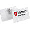 Naambadges met combiklem, 40 x 75 mm, 25 stuks