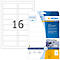 Sheet of labels and packaging with textile name labels. Printed: 16.