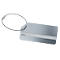 Namensschild für Office Rucksack/Schultergurt/Office Box S Serie Sigel Move It, beschreibbar, L 80 x B 40 mm, Aluminium & Metall, silber