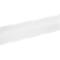 Forme cylindrique blanche inclinée, légèrement texturée.