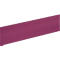 Rectangle bordeaux incliné.
