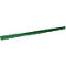 Un crayon cylindrique vert sur fond blanc.