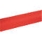 Objet rouge et cylindrique, en diagonale dans l'image. Surface légèrement texturée.