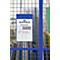 Neodym-Magnettaschen B 210 x H 297 mm (A4 hoch), 10 Stück, blau