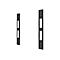 Neomounts AWL-250BL16 - Befestigungskit (VESA-Erweiterungskit) - für Flachbildschirm - Stahl - Schwarz - Wandmontage