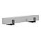 Eine Soundbar mit Halterungen, die an der Unterseite angebracht sind.