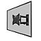Neomounts® by Newstar WL40-550BL12, voor 1 monitor 32-55' &amp; tot 35 kg, tilt &amp; swivel, kabelmanagement, VESA, 5 jaar garantie, zwart