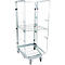 Nestbare rolcontainer, 3-zijdig, gegalvaniseerd, draagvermogen 500 kg, 1 tussenlegbord