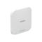 Ein weißer, abgerundeter WLAN-Router der Marke NETGEAR mit grünen Kontrollleuchten.