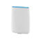 WeiÃŸer Router mit blauem Rand, Orbi-Logo.