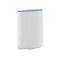 Ein weiÃŸer Router mit blauem Rand, abgerundeten Kanten und dem Wort 'orbi'.