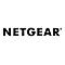 Schwarzes Firmenlogo von Netgear mit Registered-Trademark-Symbol auf weißem Hintergrund.