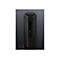 Schwarzer Router, sechseckige Form, LED-Anzeige. Aufschrift: 'Gigafast'.