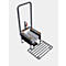 Nettoyeur de bottes ECO CEMO, L 33 x H x 82 x P 33 mm, avec trois brosses fixes et support de fixation, raccord d'eau Gardena