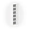 NEVADA boekenkast, 6 OH, B 800 x D 445 x H 2220 mm, wit 