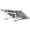 NewStar Inklapbare standaard NSLS085SILVER - voor laptops van 10-17″ en tot 5 kg - in 6 stappen in hoogte verstelbaar - zilvergrijs