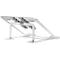 NewStar Inklapbare standaard NSLS085SILVER - voor laptops van 10-17″ en tot 5 kg - in 6 stappen in hoogte verstelbaar - zilvergrijs