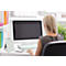 Nobo Diamant glazen notitiebord, voor bureaus, B 216 x D 30 x H 297 mm, met stift &amp; bevestigingsmateriaal, wit