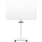 Nobo Move &amp; Meet mobiele flip-over, verwijderbaar whiteboard, magnetisch, B 714 x D 1200 x H 453 mm, staal, wit
