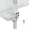 Nobo Move &amp; Meet mobiele flip-over, verwijderbaar whiteboard, magnetisch, B 714 x D 1200 x H 453 mm, staal, wit