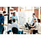Nobo Move &amp; Meet mobiele flip-over, verwijderbaar whiteboard, magnetisch, B 714 x D 1200 x H 453 mm, staal, wit