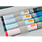 Nobo whiteboard accessoiretas, met inhoud, magnetisch deksel, opvouwbaar, tot 8 kg, B 299 x D 355 x H 230 mm, gerecyclede stof, antracietgrijs