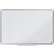 nobo Whiteboard Premium Plus, Stahl nanobeschichtet, magnethaftend, B 900 x H 600 mm, inkl. abnehmbarer Stiftablage und 1 Boardmarker