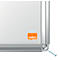 nobo Whiteboard Premium Plus, Stahl weiß emailliert, magnethaftend, B 900 x H 600 mm, inkl. abnehmbarer Stiftablage und 1 Boardmarker