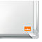 nobo Whiteboard Premium Plus, Stahl weiß emailliert, magnethaftend, B 900 x H 600 mm, inkl. abnehmbarer Stiftablage und 1 Boardmarker