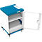 Notebook-Ladewagen Good Connections GEMMA N32, für 32 Geräte, Schuko-Buschen, abschließbar, Leistung 3680 W, weiß-blau