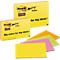 Bloc-notes Post-it jaunes avec l'inscription "Big notes for big ideas !" et des notes colorées.