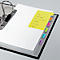 Notes auto-adhésives Tab Marker Notes Sigel, 6 couleurs, 42 feuilles, 98 x 148 mm, inscriptible
