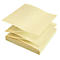 Notes autocollantes, L 75 x H 75 mm, pliage en Z, papier recyclé, jaune, 100 feuilles, 12 blocs