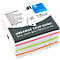 Notes repositionnables adhésives, L 75 x l. 75 mm, 450 feuilles, mélange de couleurs, autocollant